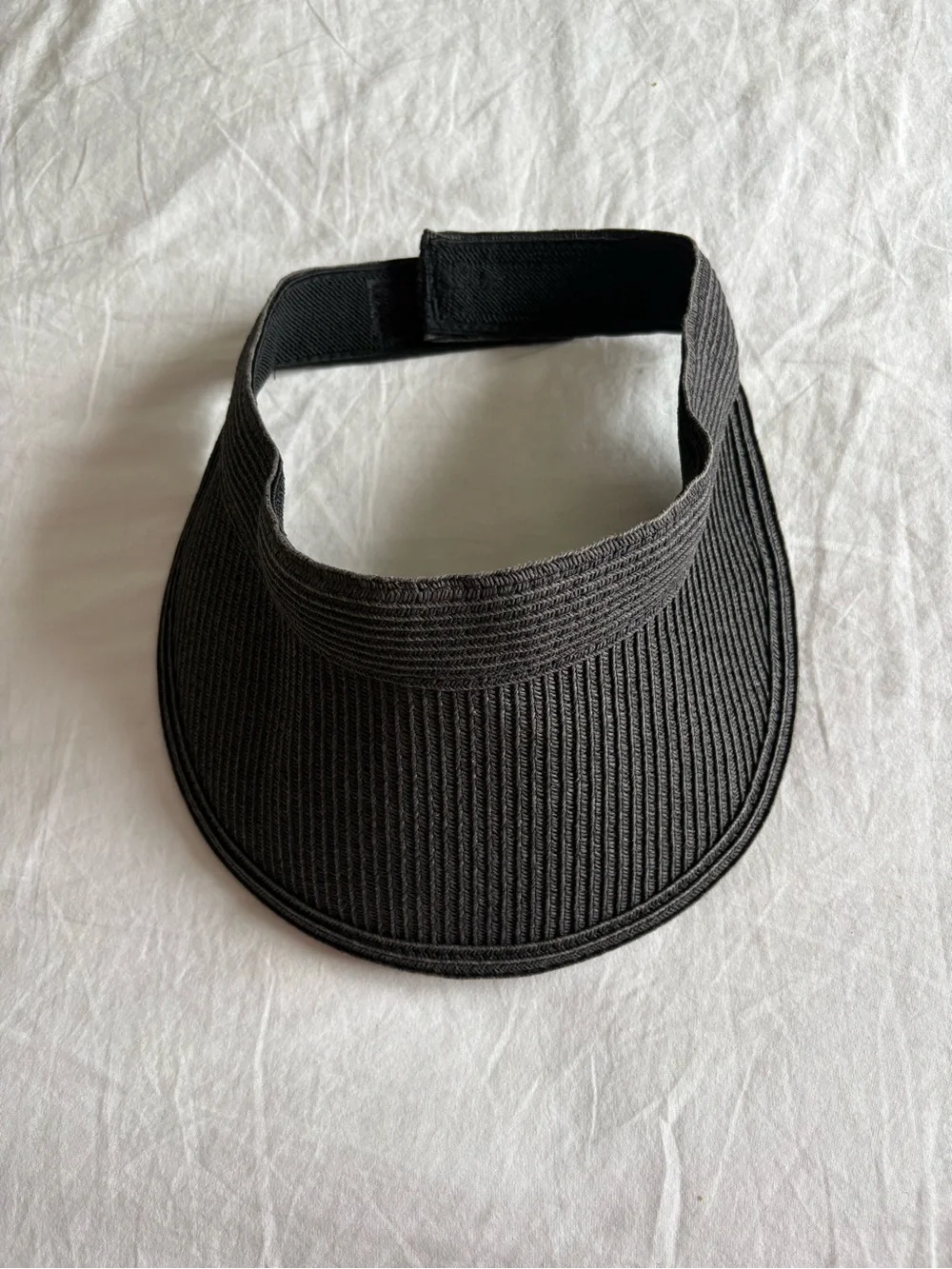 Black Ribbed Sun Visor - Picture 1 of 5